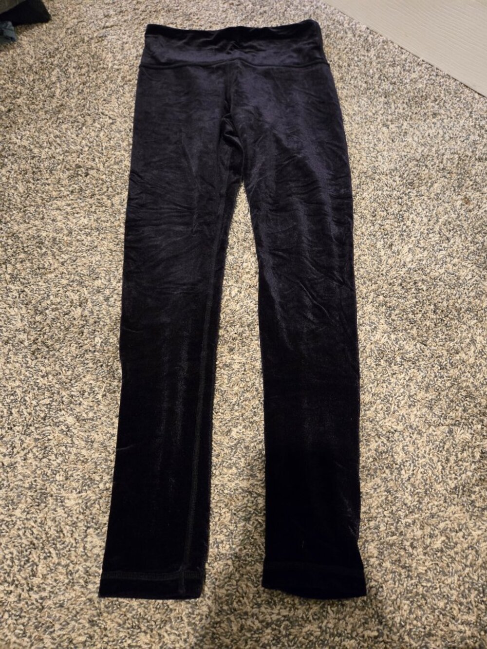 Athleta Elation Ultra High Rise Velvet Tights Black S - Picture 2 of 4